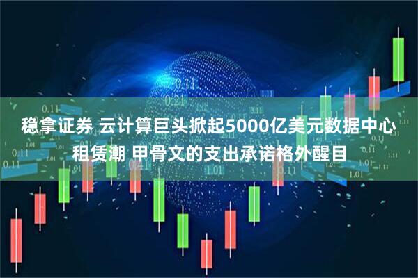 稳拿证券 云计算巨头掀起5000亿美元数据中心租赁潮 甲骨文的支出承诺格外醒目