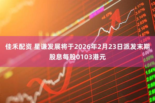 佳禾配资 星谦发展将于2026年2月23日派发末期股息每股0103港元